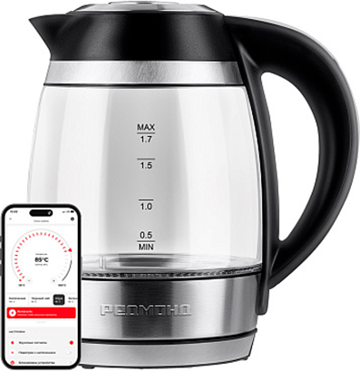 Изображение товара Электрочайник Redmond SkyKettle KG230S (черный/хром)