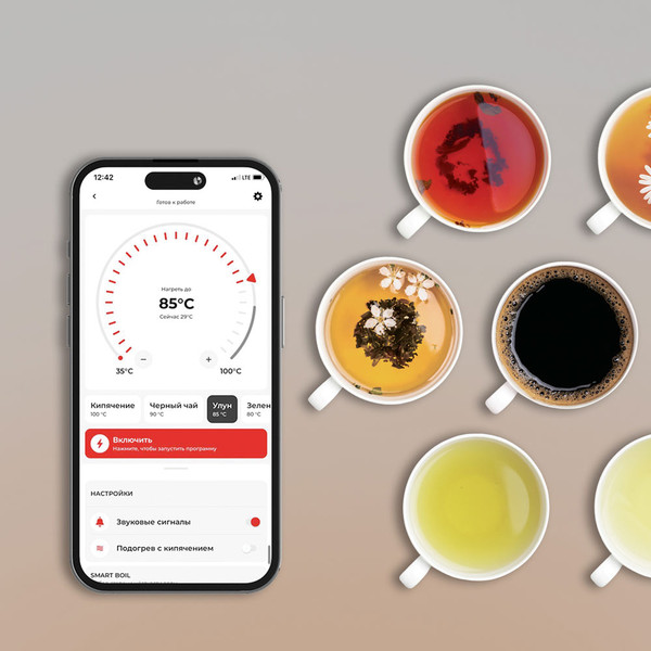 Изображение товара Электрочайник Redmond SkyKettle KG258S (черный)