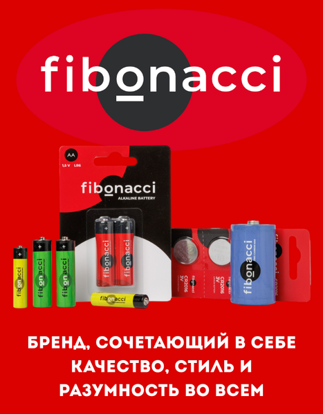 Изображение товара Комплект батареек Fibonacci АА LR6/40 / FB-LR6-B40 (4шт)