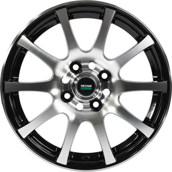 Изображение товара Литой диск Megami MGM-2 15x6" 5x100мм DIA 60.1мм ET 40мм BKF