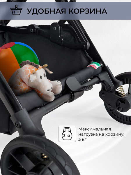 Изображение товара Детская прогулочная коляска Sweet Baby Aura / 427236 (темно-синий)