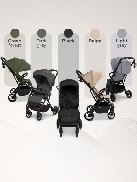 Изображение товара Детская прогулочная коляска Sweet Baby Aura Plus / 427355 (светло-серый)
