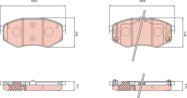 Изображение товара Тормозные колодки TRW GDB8145DT