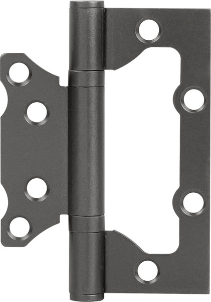 Изображение товара Комплект петель дверных Нора-М Isparus 800-4 FHP 100x74x2.5 накладная (графит, без колп.)