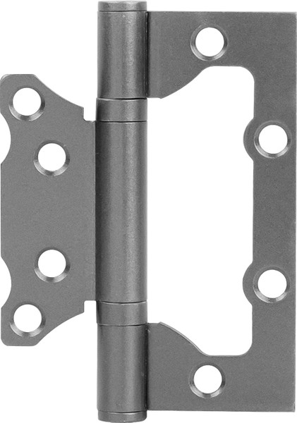 Изображение товара Комплект петель дверных Нора-М Isparus 800-4 FHP 100x74x2.5 накладная (светлый графит, без колп.)