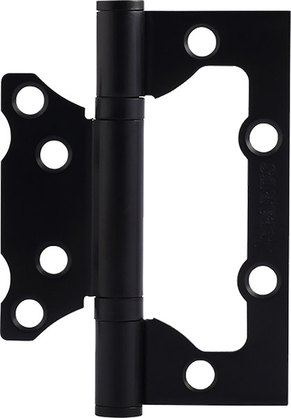 Изображение товара Комплект петель дверных Нора-М Isparus 800-4 FHP 100x74x2.5 накладная (черный, без колп.)