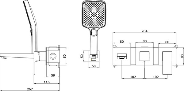 Изображение товара Смеситель Vieir V393536C