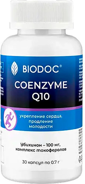 Изображение товара Коэнзим Biodoc Q10 Capsules (30 капсул)