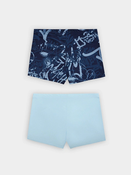 Изображение товара Комплект трусов детских Mark Formelle 413344-2 (р.164-84-72, голубое небо/граффити на темно-синем)