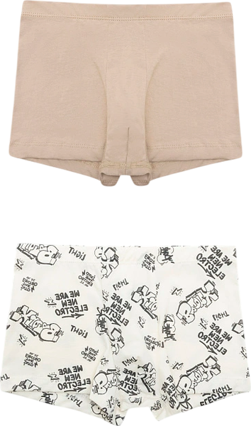 Изображение товара Комплект трусов детских Mark Formelle 413344-2 (р.152-76-66, граффити на молочном/бежевый)
