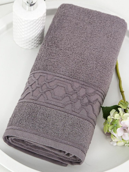 Изображение товара Полотенце АртПостель Ажур АРТ Дизайн 50x90 (темно-серый)