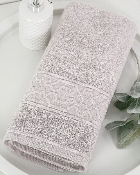 Изображение товара Полотенце АртПостель Ажур АРТ Дизайн 70x140 (светло-серый)