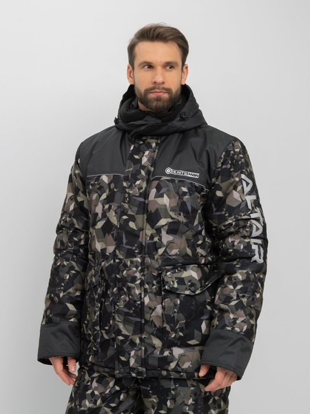 Изображение товара Костюм для охоты и рыбалки Huntsman Альтаир -45°C КМФ 004 кубики (р.52-54/170-176)