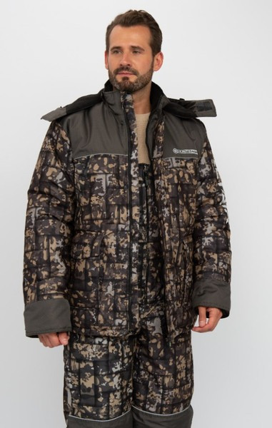 Изображение товара Костюм для охоты и рыбалки Huntsman Альтаир -45°C КМФ 005 (р.60-62/170-176, хаки)