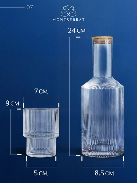 Изображение товара Графин Classmark Montserrat + 2 стакана / YC511501