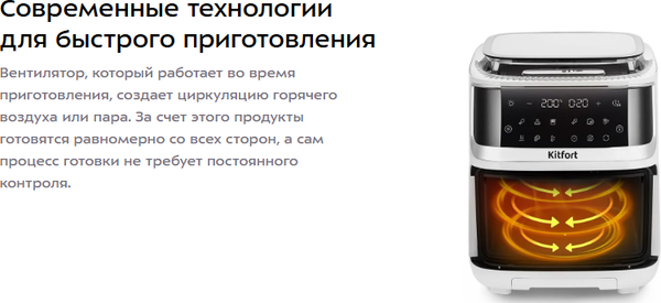 Изображение товара Аэрогриль Kitfort КТ-8151