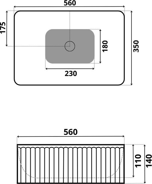 Изображение товара Умывальник Roxen Pablo Gold 570205