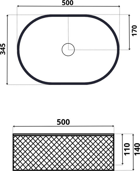 Изображение товара Умывальник Roxen Vine Oval 570240