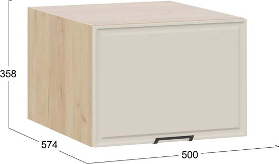 Изображение товара Шкаф под вытяжку ТриЯ Белладжио 1В5ГП с одной откидной дверью (дуб крафт золотой/софт панакота)