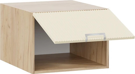 Изображение товара Шкаф под вытяжку ТриЯ Кимберли 1В5ГП с одной откидной дверью (дуб крафт золотой/крем)