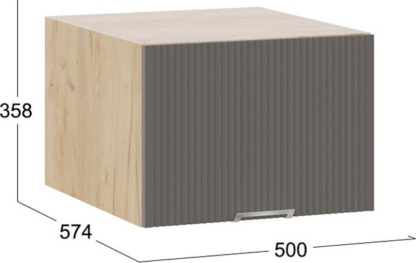 Изображение товара Шкаф под вытяжку ТриЯ Кимберли 1В5ГП с одной откидной дверью (дуб крафт золотой/муссон)