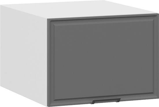 Изображение товара Шкаф под вытяжку ТриЯ Белладжио 1В5ГП с одной откидной дверью (белый/софт графит)