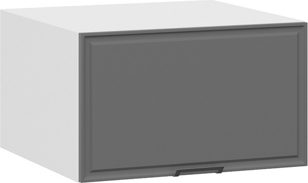 Изображение товара Шкаф под вытяжку ТриЯ Белладжио 1В6ГП с одной откидной дверью (белый/софт графит)
