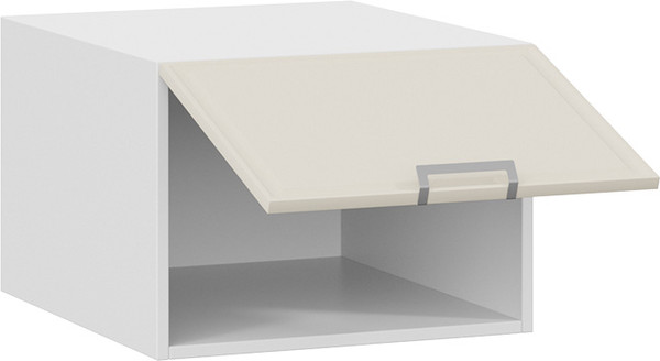 Изображение товара Шкаф под вытяжку ТриЯ Белладжио 1В5ГП с одной откидной дверью (белый/софт панакота)