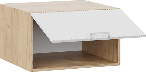 Изображение товара Шкаф под вытяжку ТриЯ Кимберли 1В6ГП с одной откидной дверью (дуб крафт золотой/сноу)