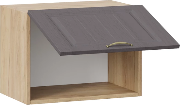 Изображение товара Шкаф навесной для кухни ТриЯ Лина 1В5ГП с одной откидной дверью (дуб крафт золотой/графит)