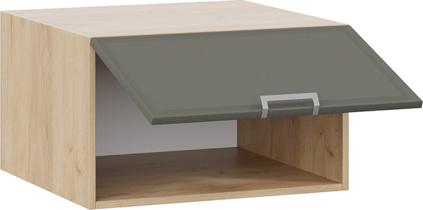 Изображение товара Шкаф под вытяжку ТриЯ Белладжио 1В6ГП с одной откидной дверью (дуб крафт золотой/софт графит)