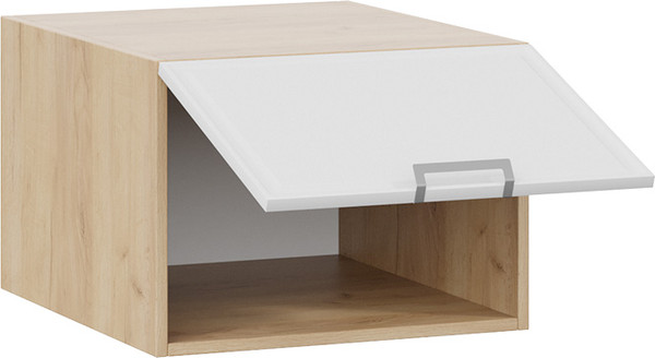 Изображение товара Шкаф под вытяжку ТриЯ Белладжио 1В5ГП с одной откидной дверью (дуб крафт золотой/фон белый)