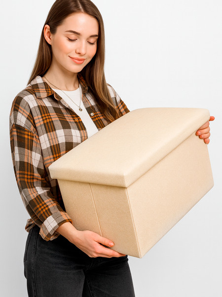 Изображение товара Пуф Гелеос 49-КХ складной (бежевый)