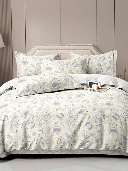 Изображение товара Комплект постельного белья GoodNight Сатин Делюкс 2506 2сп с европростыней / 436713 (50x70, с компаньоном)