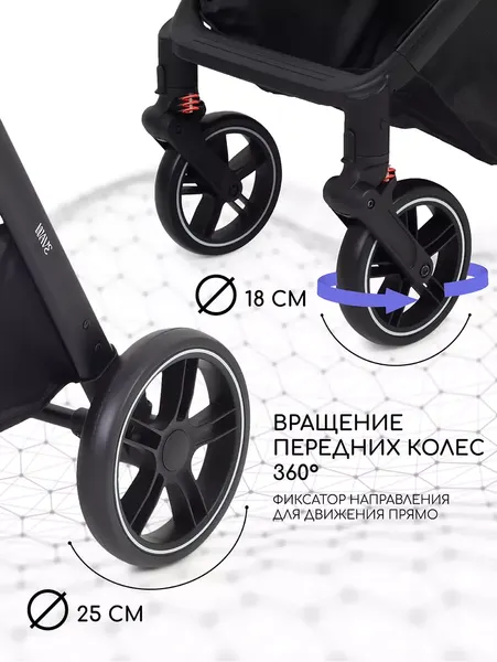 Изображение товара Детская универсальная коляска Rant Basic Wave 2 в 1 / RA162 (графит)