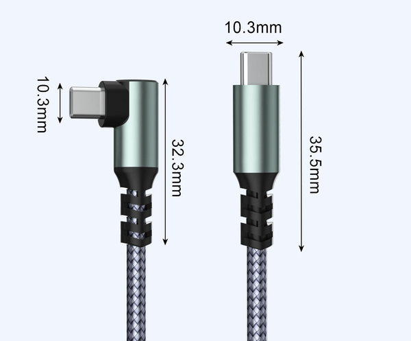 Изображение товара Кабель BreezyTech SL0050 Type-C to Type-C (1м, серый)
