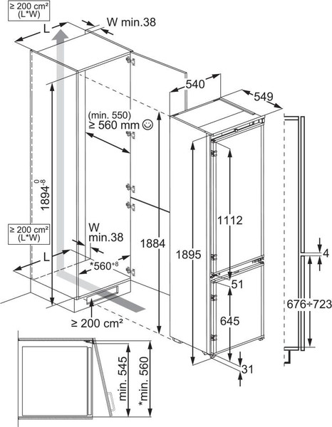 Изображение товара Встраиваемый холодильник Electrolux E6MNCE19S