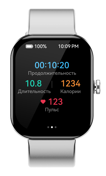 Изображение товара Умные часы Elari SE Watch G12 (серебристый)