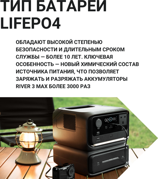 Изображение товара Портативная зарядная станция EcoFlow River 3 Max