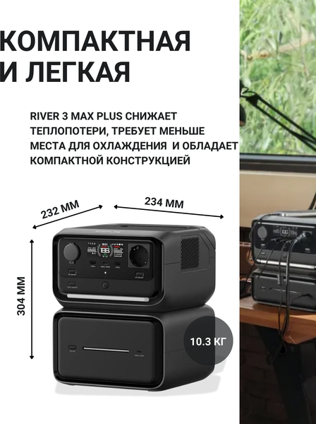 Изображение товара Портативная зарядная станция EcoFlow River 3 Max Plus