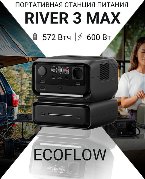 Изображение товара Портативная зарядная станция EcoFlow River 3 Plus