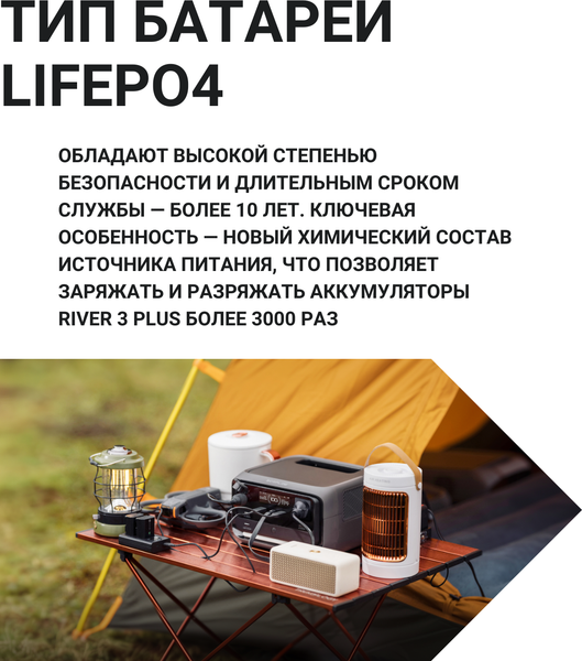 Изображение товара Портативная зарядная станция EcoFlow River 3 Plus