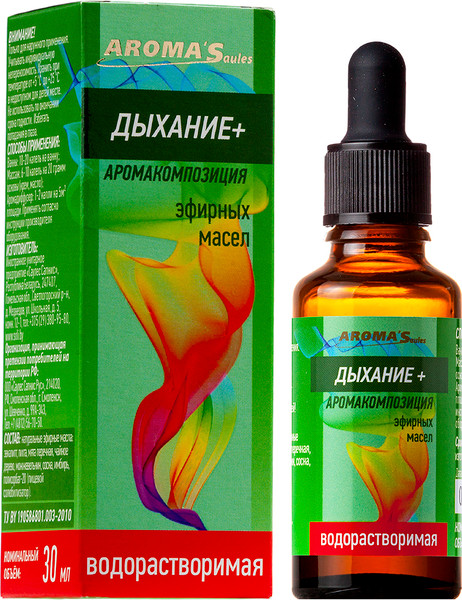Изображение товара Смесь эфирных масел Aroma Saules Дыхание (30мл)