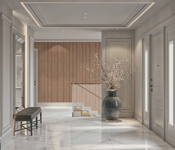 Изображение товара Реечная панель Wood Lab ПВХ Legno Орех пекан сливочный (2900x166x24.1)