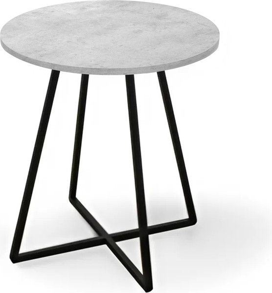 Изображение товара Журнальный столик Древпром ДП1-04-15 М186 ф480 (бетон метрополитан)