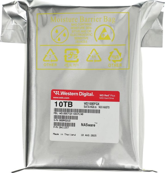 Изображение товара Жесткий диск Western Digital Red Plus 10TB (WD100EFGX)