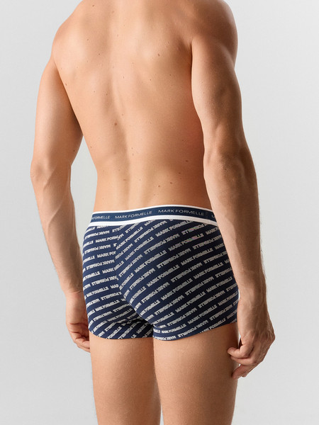 Изображение товара Комплект мужских трусов Mark Formelle 411124-3 (р.98-108, надписи на т.синем/т.синий/узор на т.синем)