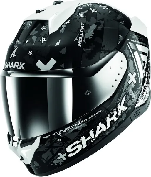 Изображение товара Мотошлем Shark Helmets Skwal I3 Hellcat / HE0828E-KUS-M (M, черный/белый)