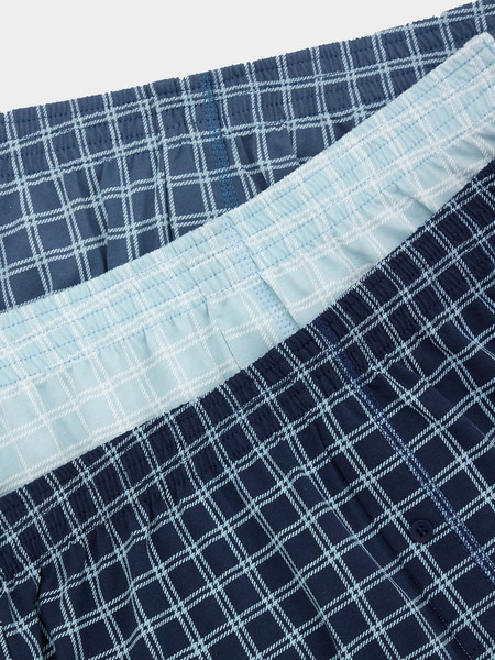 Изображение товара Комплект мужских трусов Mark Formelle 411152-3 (р.106-116, клетка на голубой дымке/на шторме/на море)