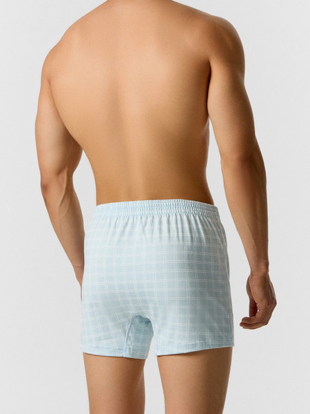 Изображение товара Комплект мужских трусов Mark Formelle 411152-3 (р.106-116, клетка на голубой дымке/на шторме/на море)